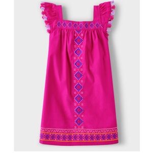 Gymboree Pink Dress with Embroidery Girls size 7